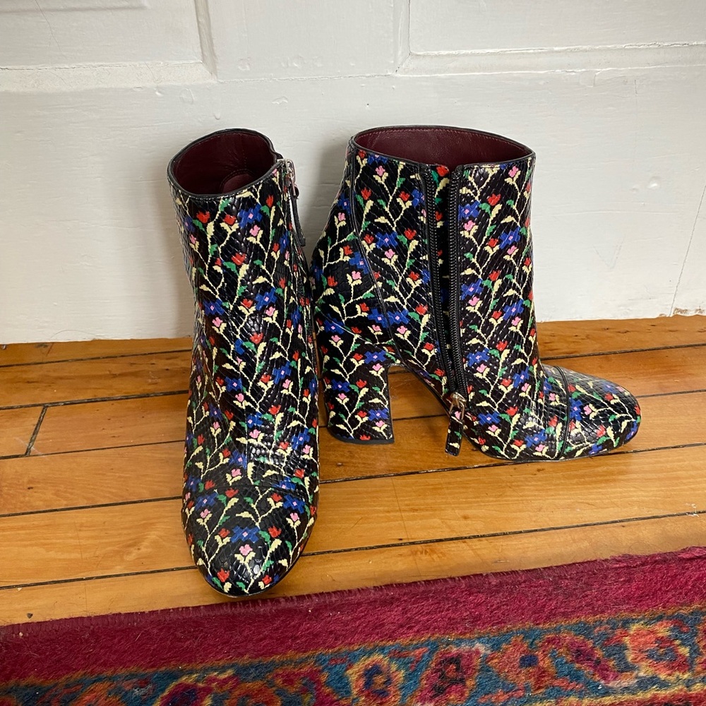 Marc Jacobs Floral Ankle Boot